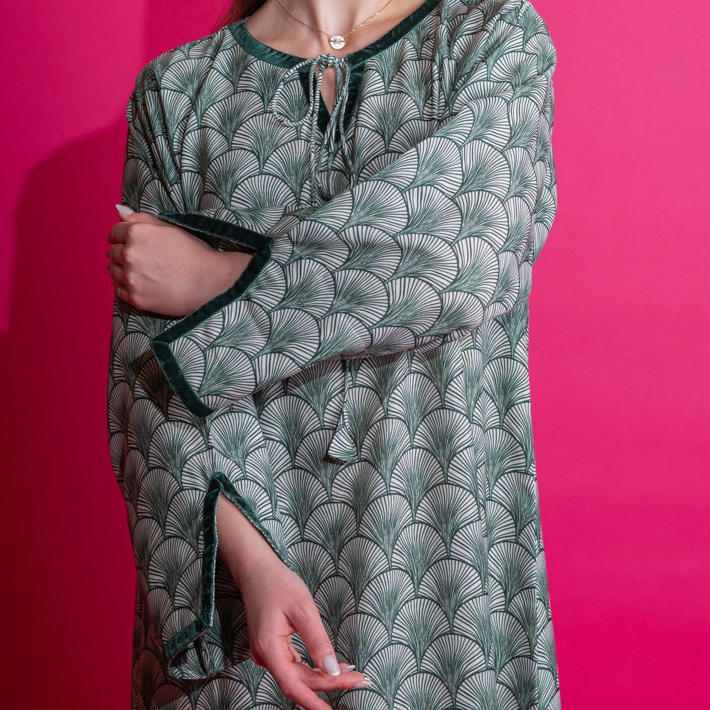 JALABIYA ONLY- GREEN OAISIS