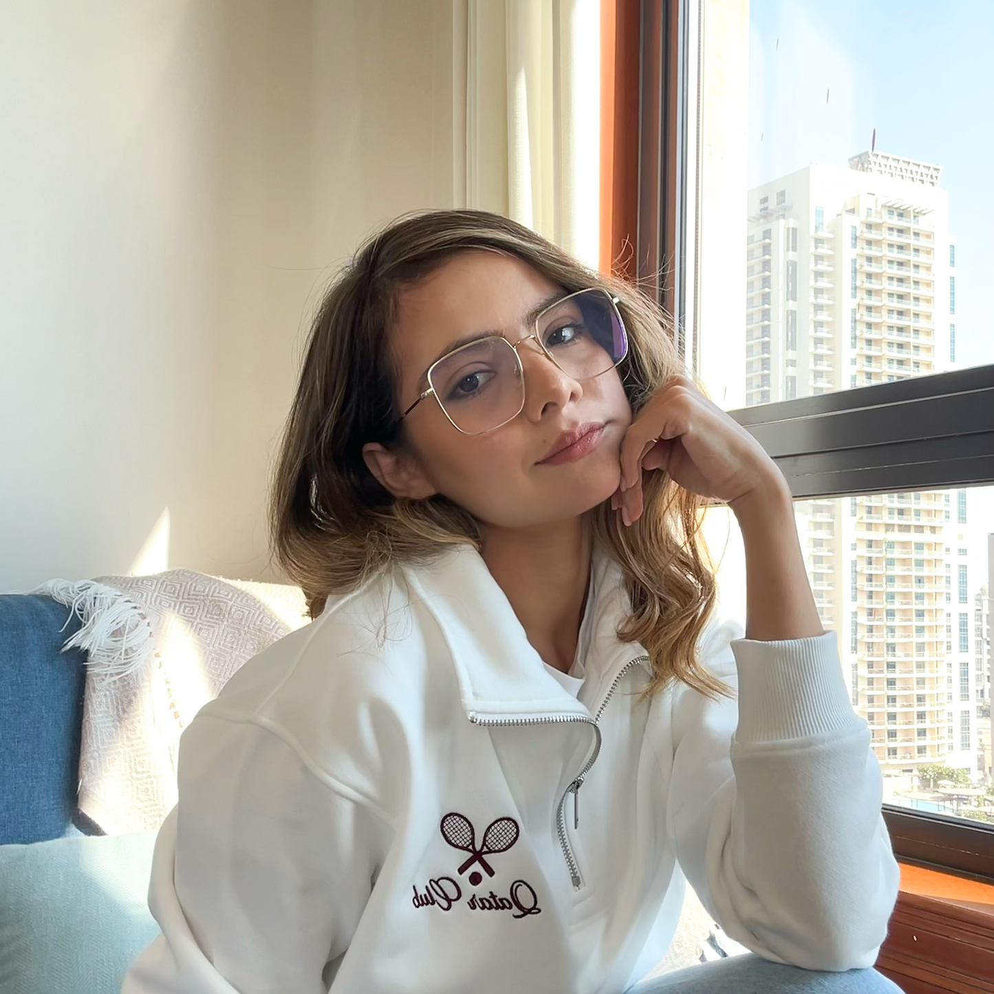 Qatar Club Tennis Zip-Up Sweatshirt