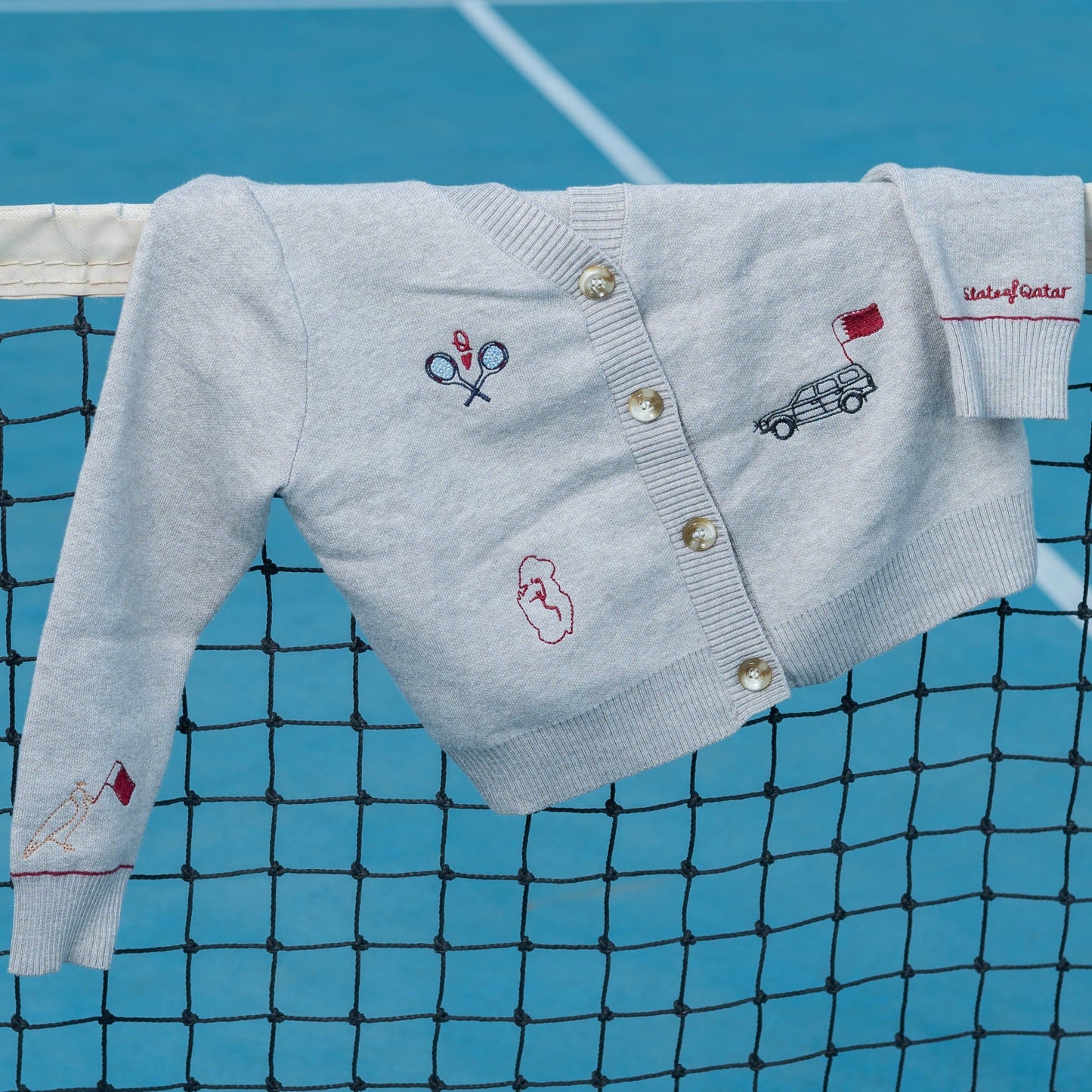 QND tennis collection- boys cardigan