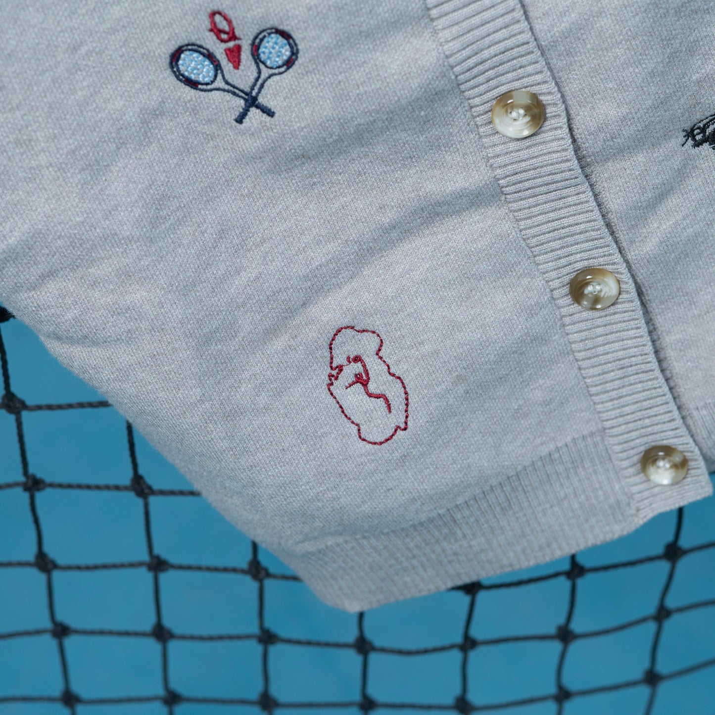 QND tennis collection- boys cardigan