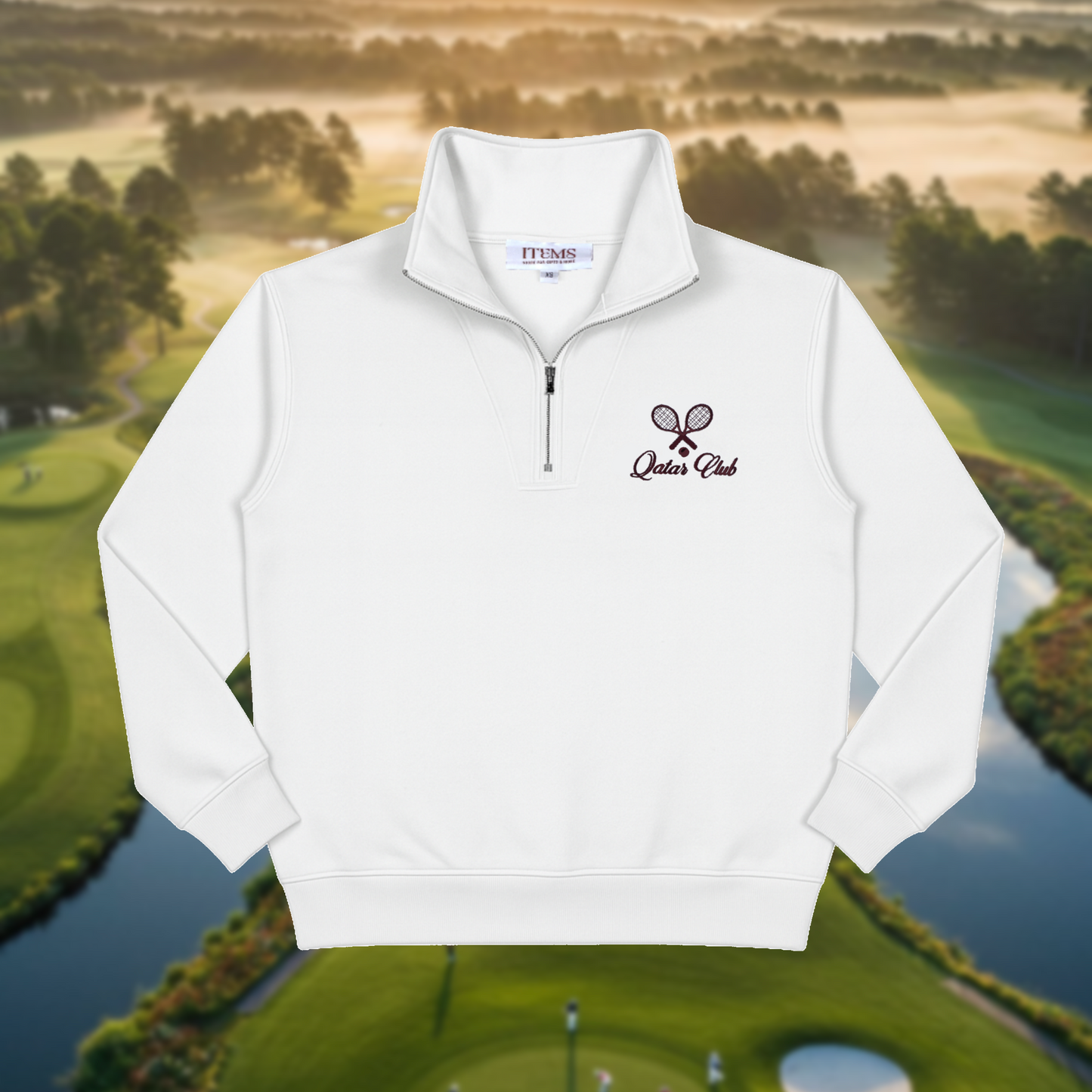 Qatar Club Tennis Zip-Up Sweatshirt