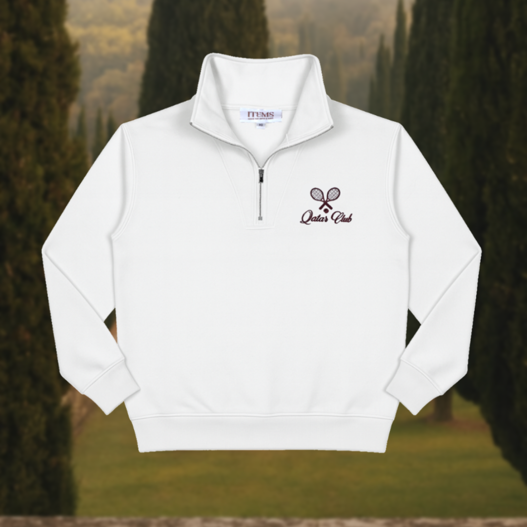 Qatar Club Tennis Zip-Up Sweatshirt