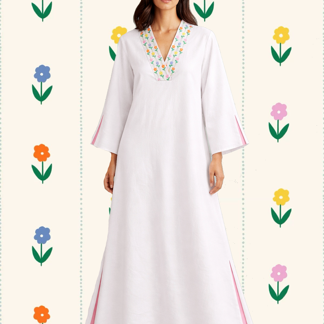 Flower 🌸- Ladies White Denim