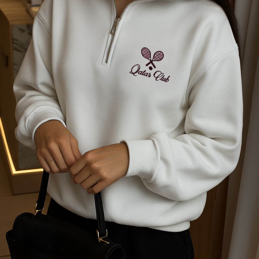 Qatar Club Tennis Zip-Up Sweatshirt
