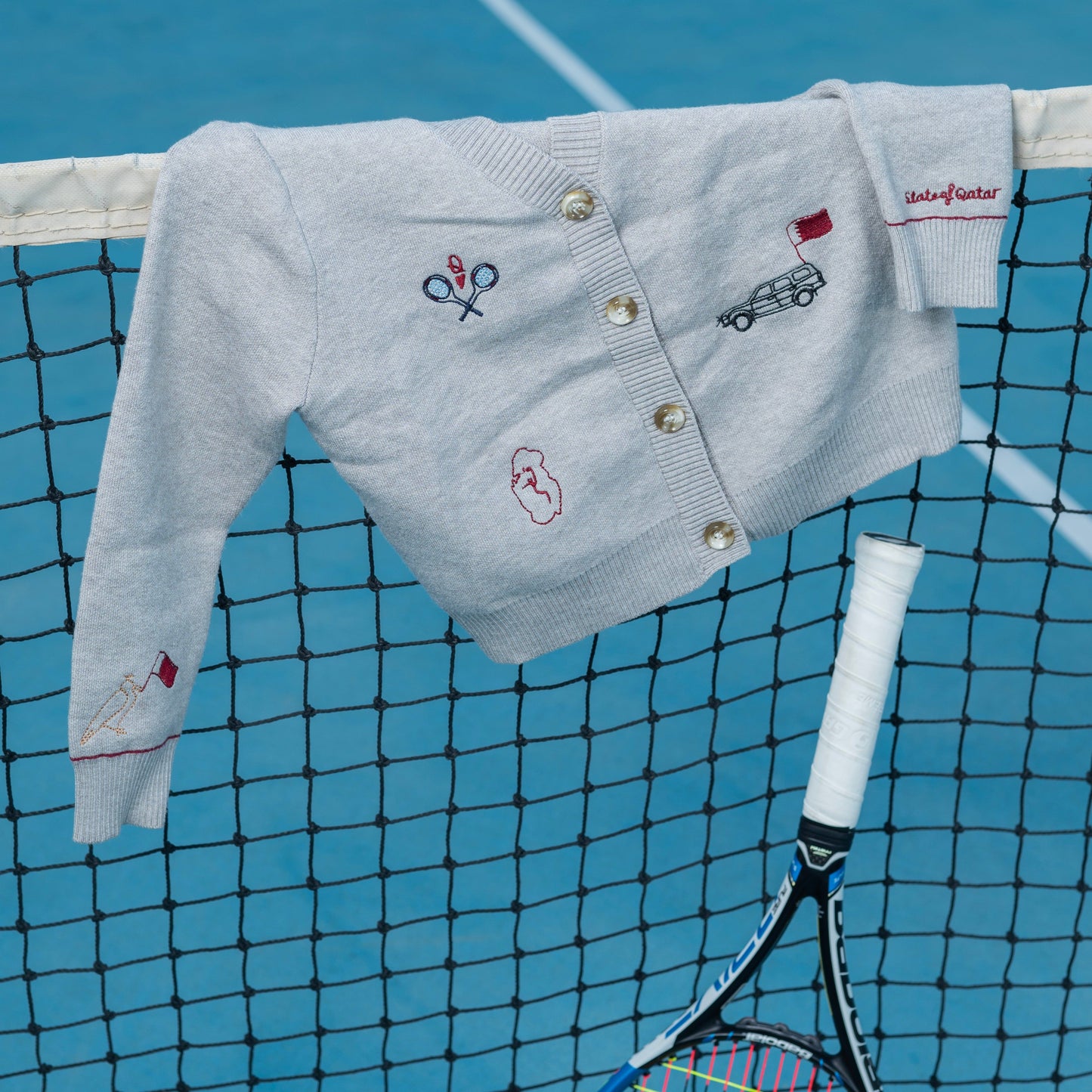 QND tennis collection- boys cardigan