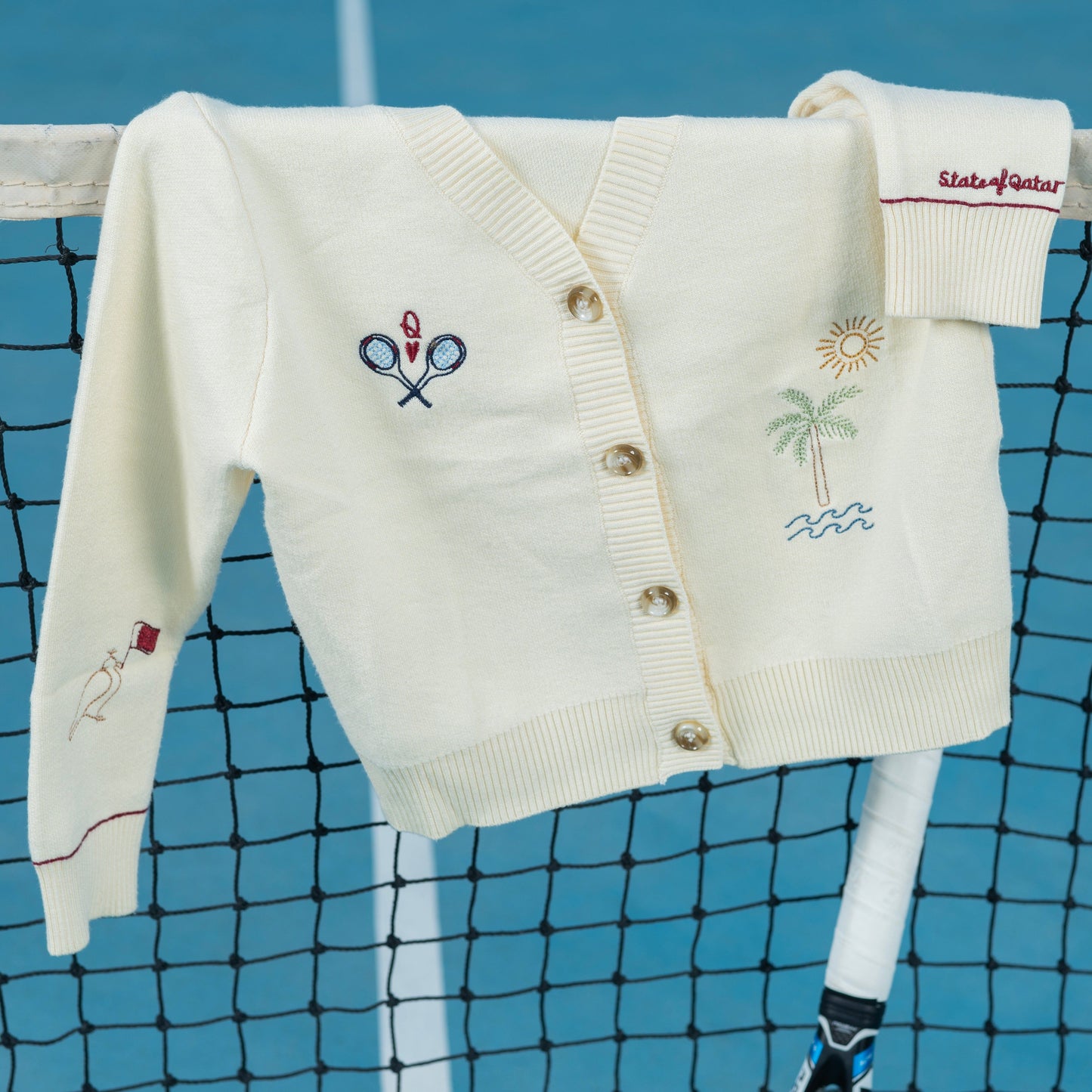 QND tennis collection- girls cardigan