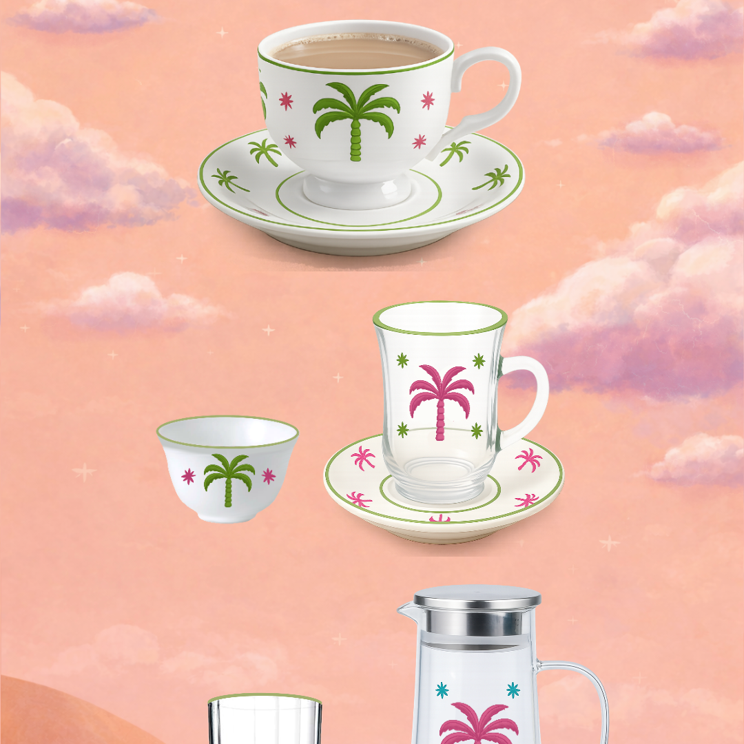 6 Glasses Set - Pink🩷