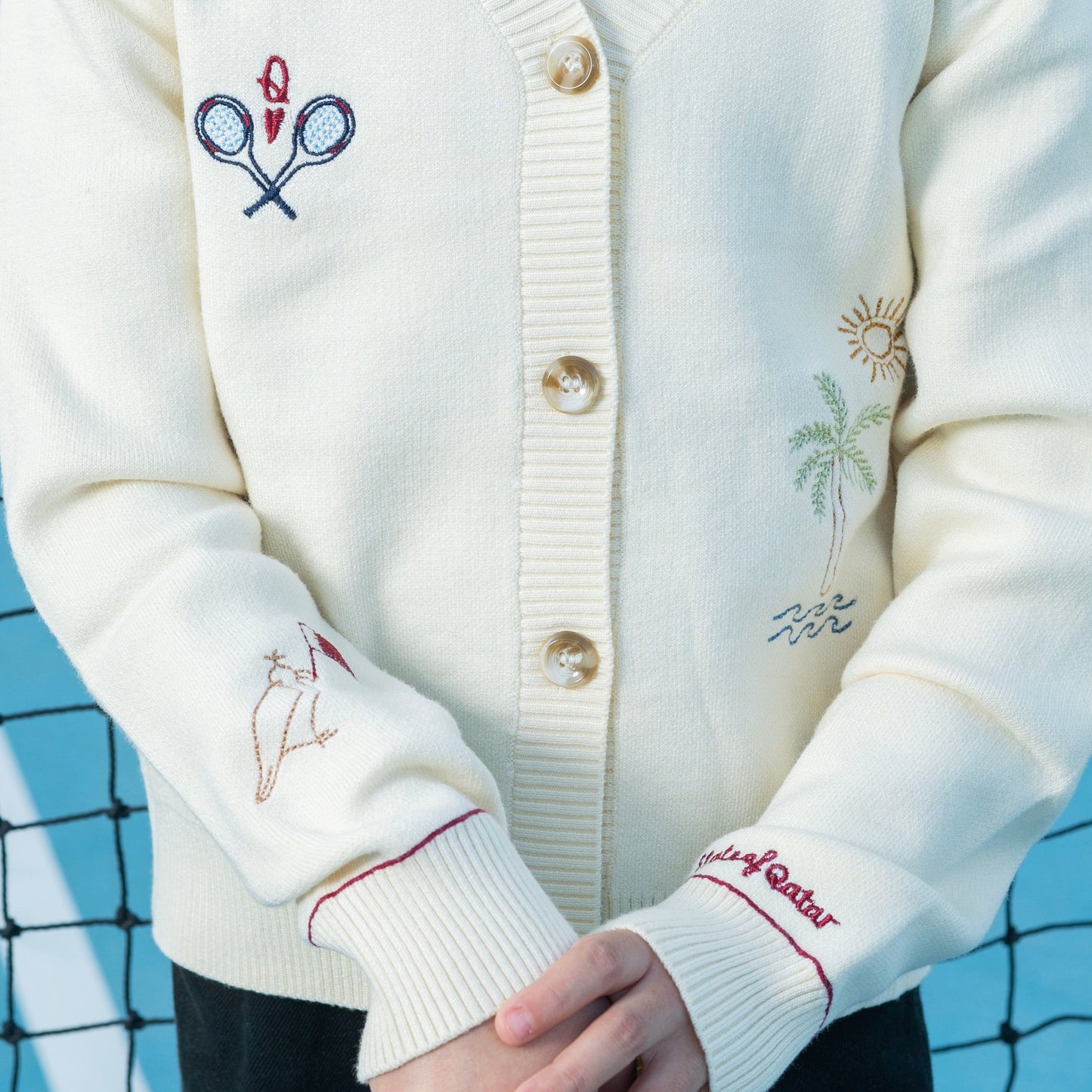 QND tennis collection- girls cardigan