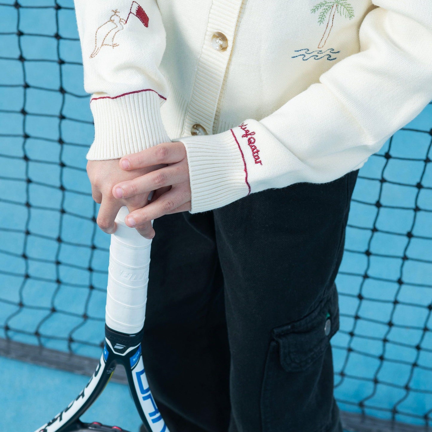 QND tennis collection- girls cardigan