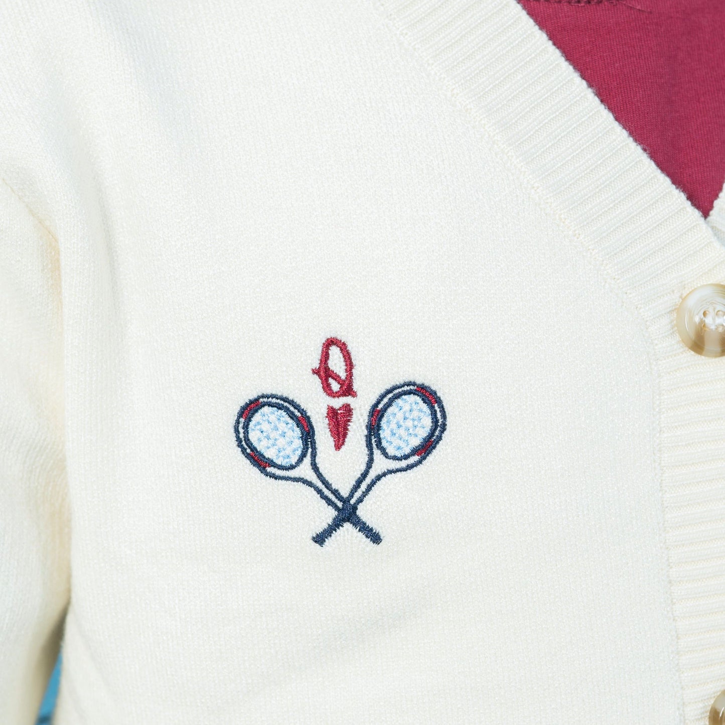 QND tennis collection- girls cardigan