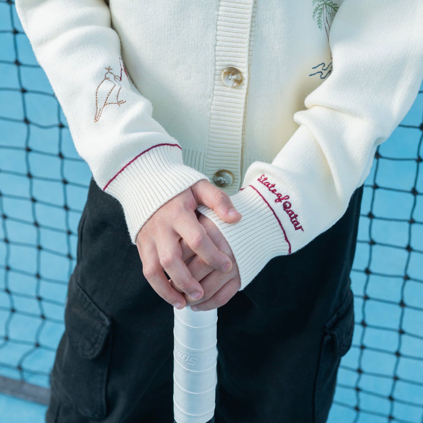 QND tennis collection- girls cardigan