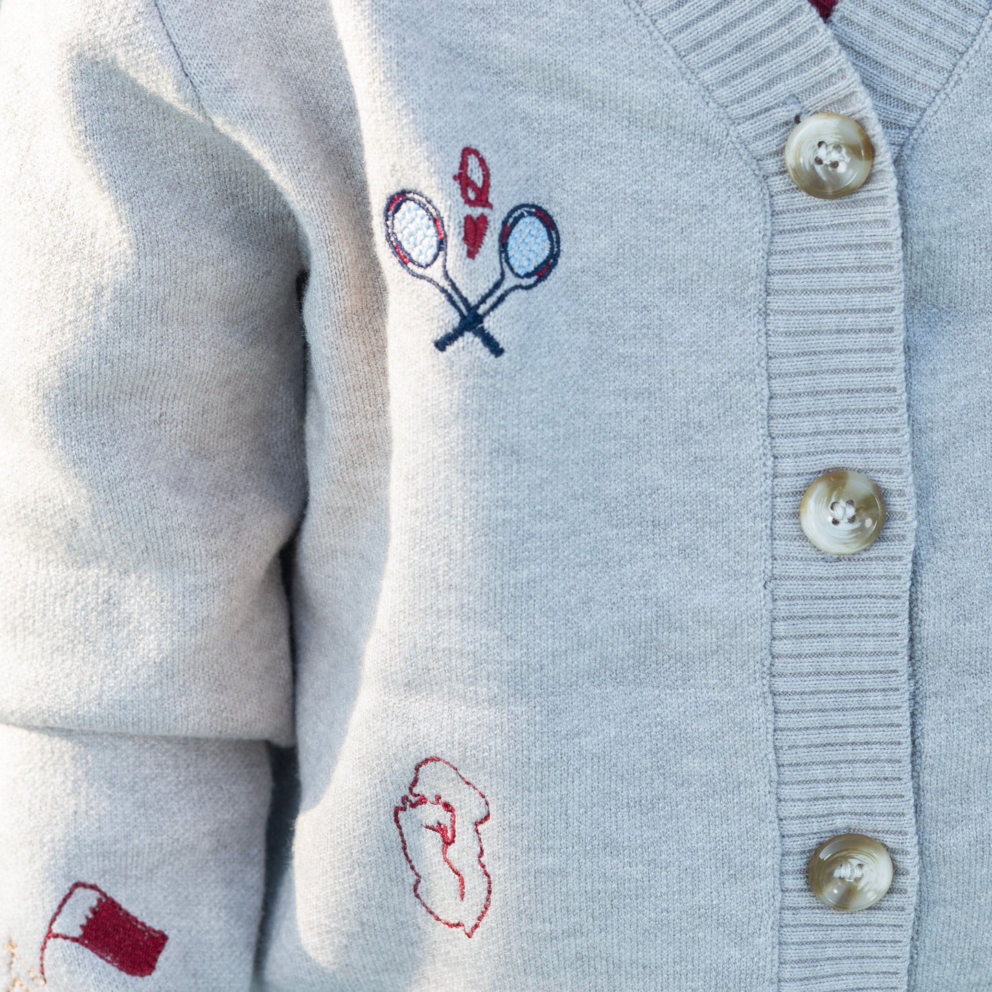 QND tennis collection- boys cardigan