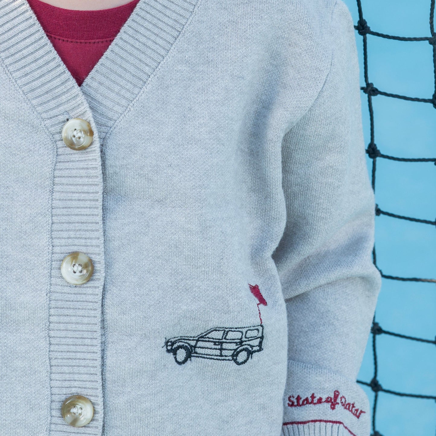 QND tennis collection- boys cardigan