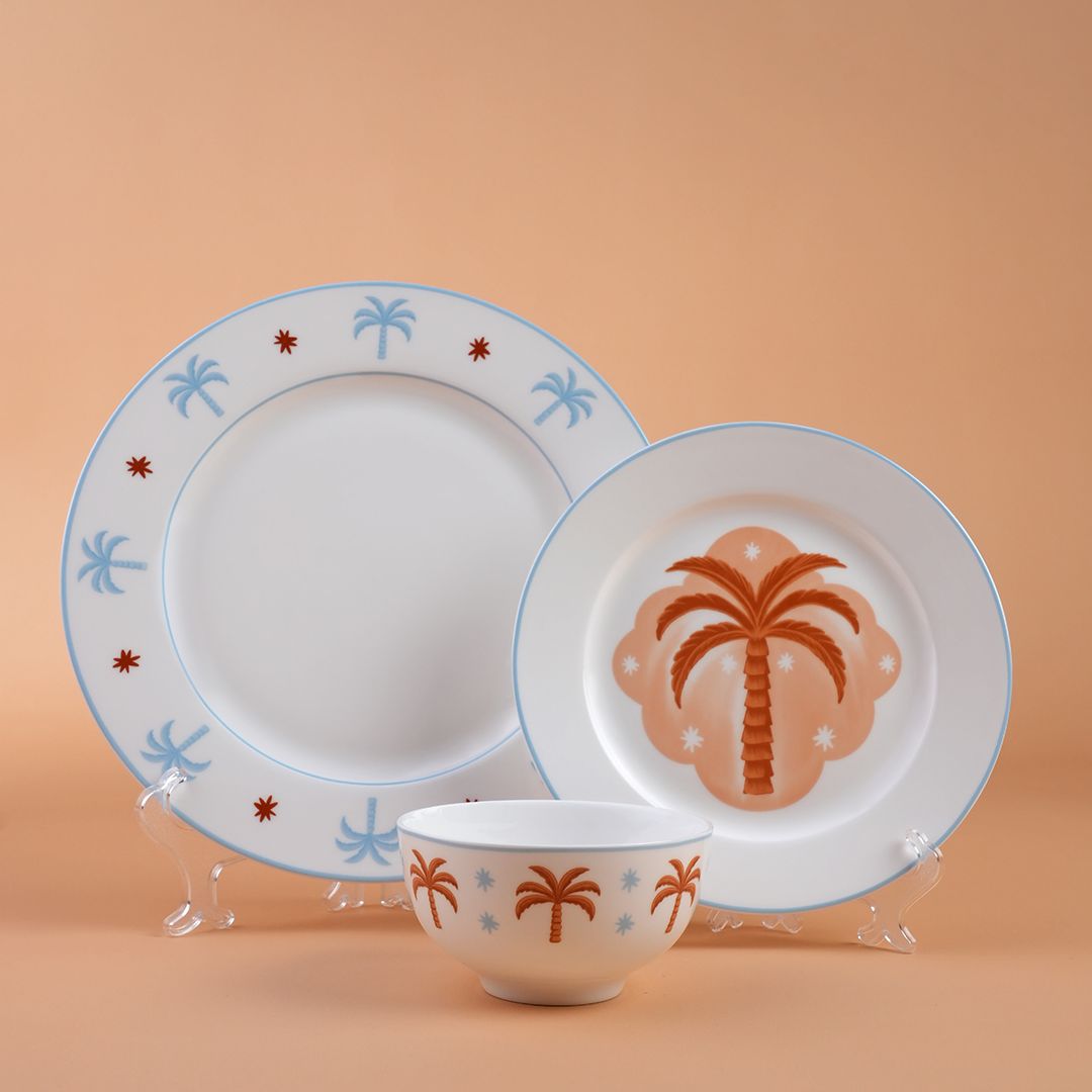 Plates Set - Sky Blue🩵🧡