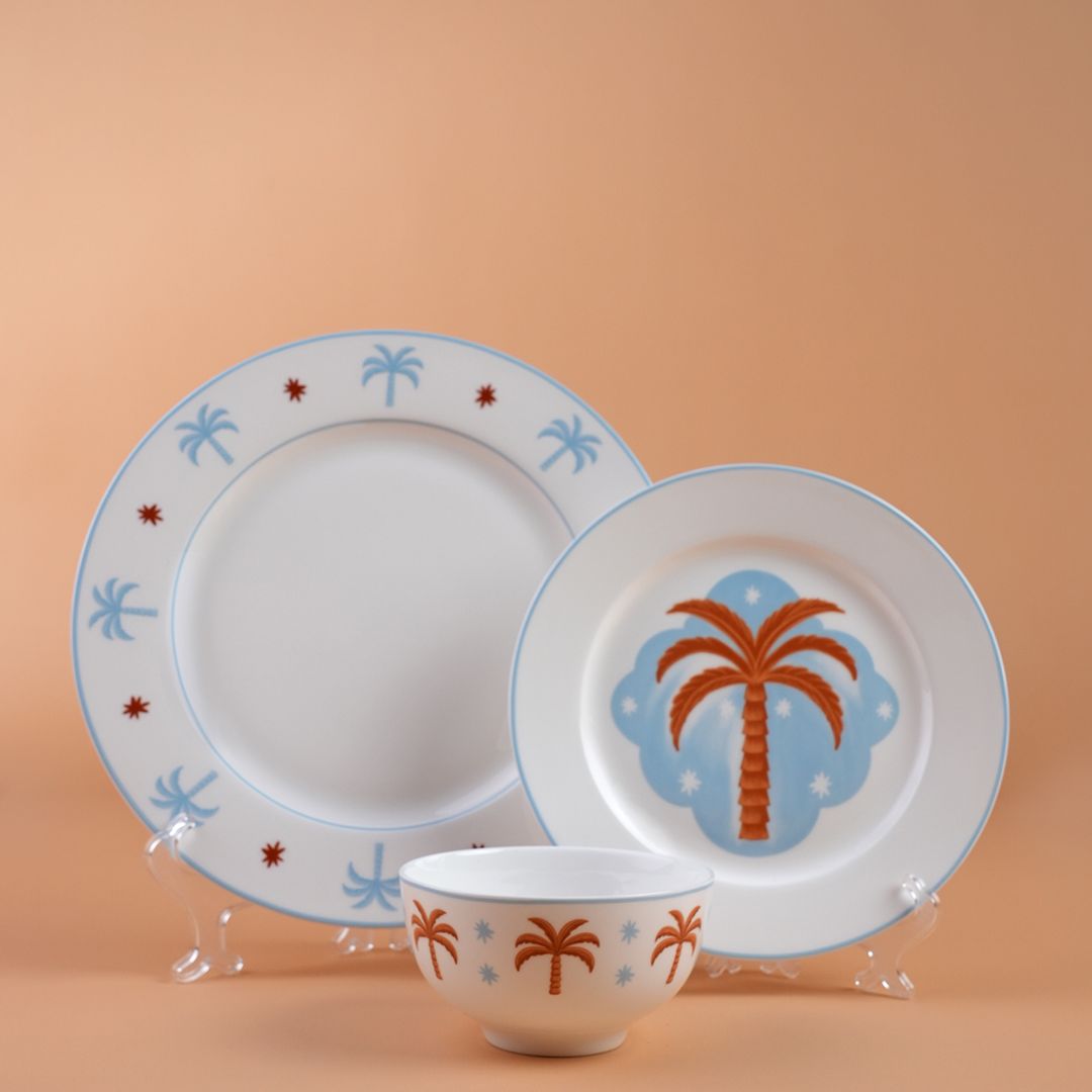 Plates Set - Sky Blue🩵🧡
