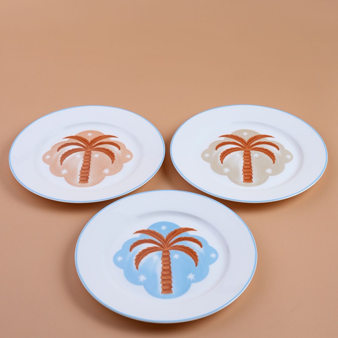 Plates Set - Sky Blue🩵🧡