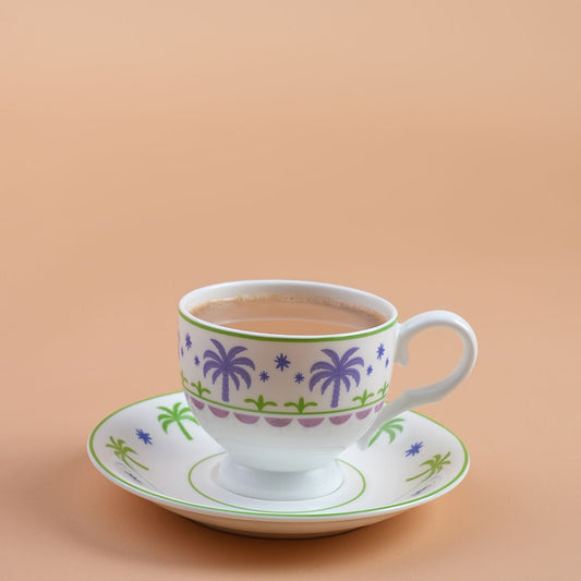 6 pcs English Tea Cups-Purple💜