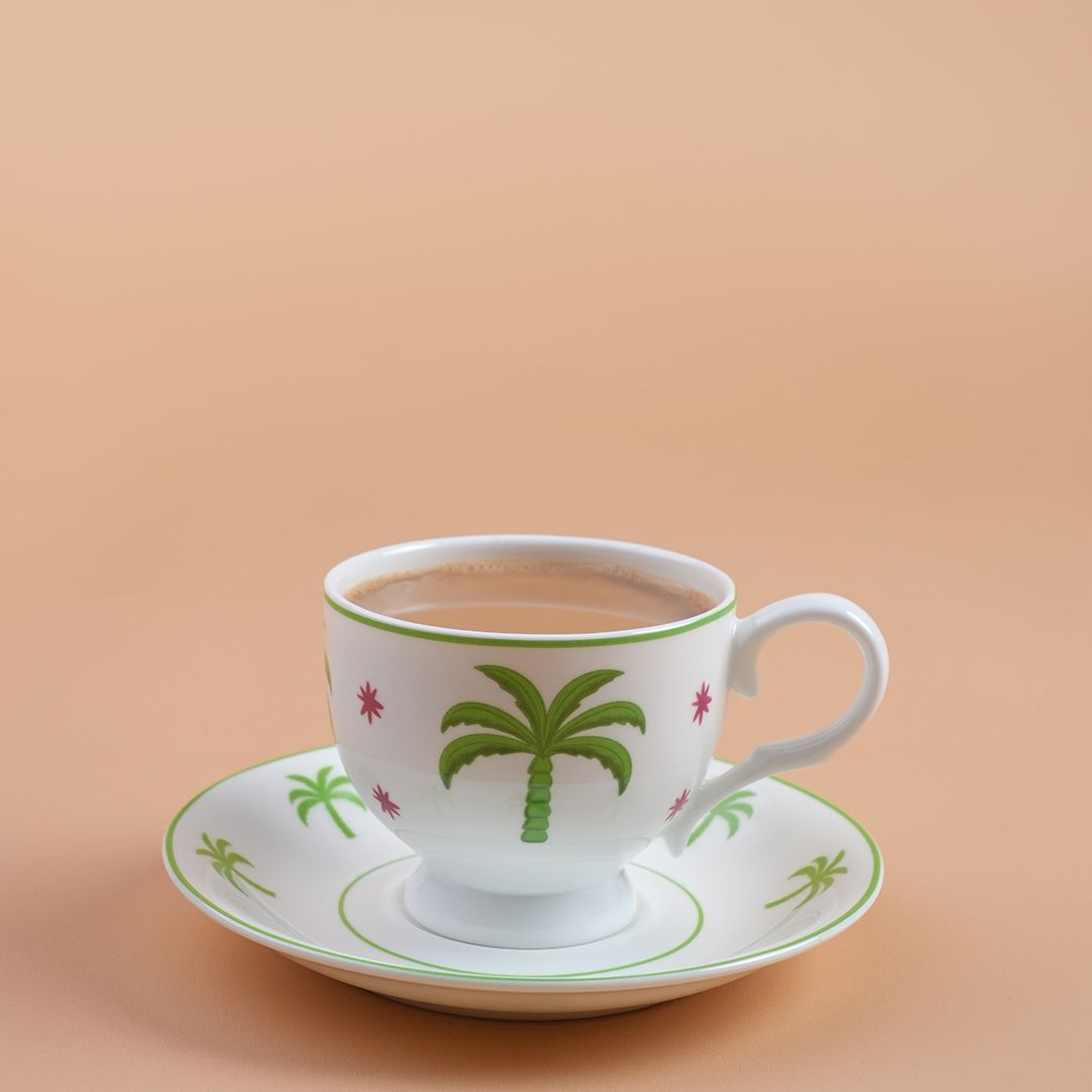 6 pcs English Tea Cups- Pink🩷