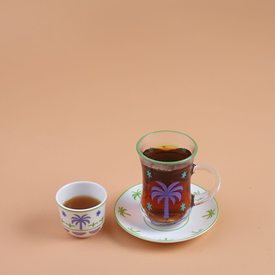 Arabic Tea & Coffee Set- Purple💜