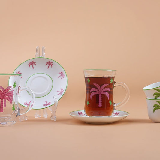 Arabic Tea & Coffee Set-  Pink🩷