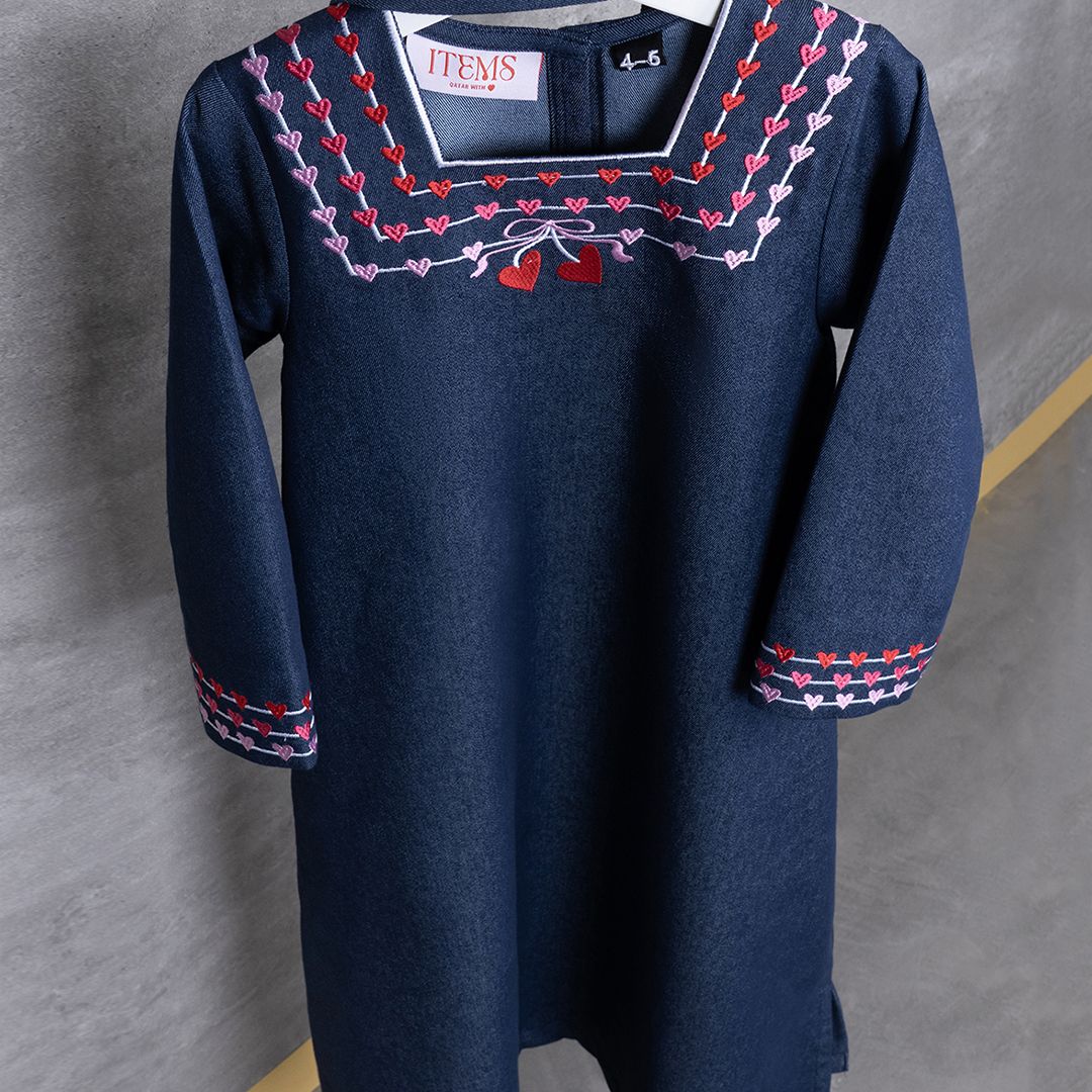 Heart ❤️- Dark Blue Denim