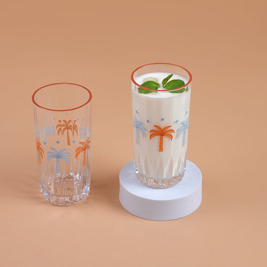 6 Glasses Set - Sky blue🩵🧡