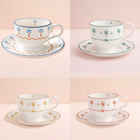 6 pcs English Tea Cups