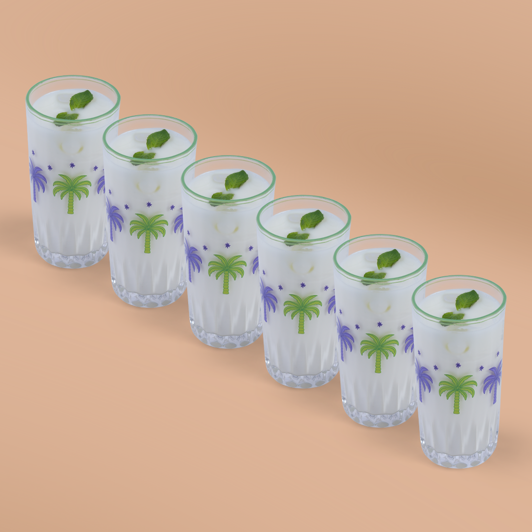 6 Glasses Set - Purple💜