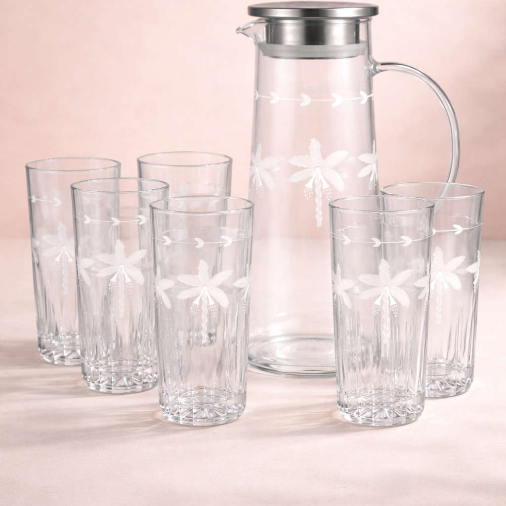 Juice Jug & Glasses Set - Palms Collection (PRE-ORDER)