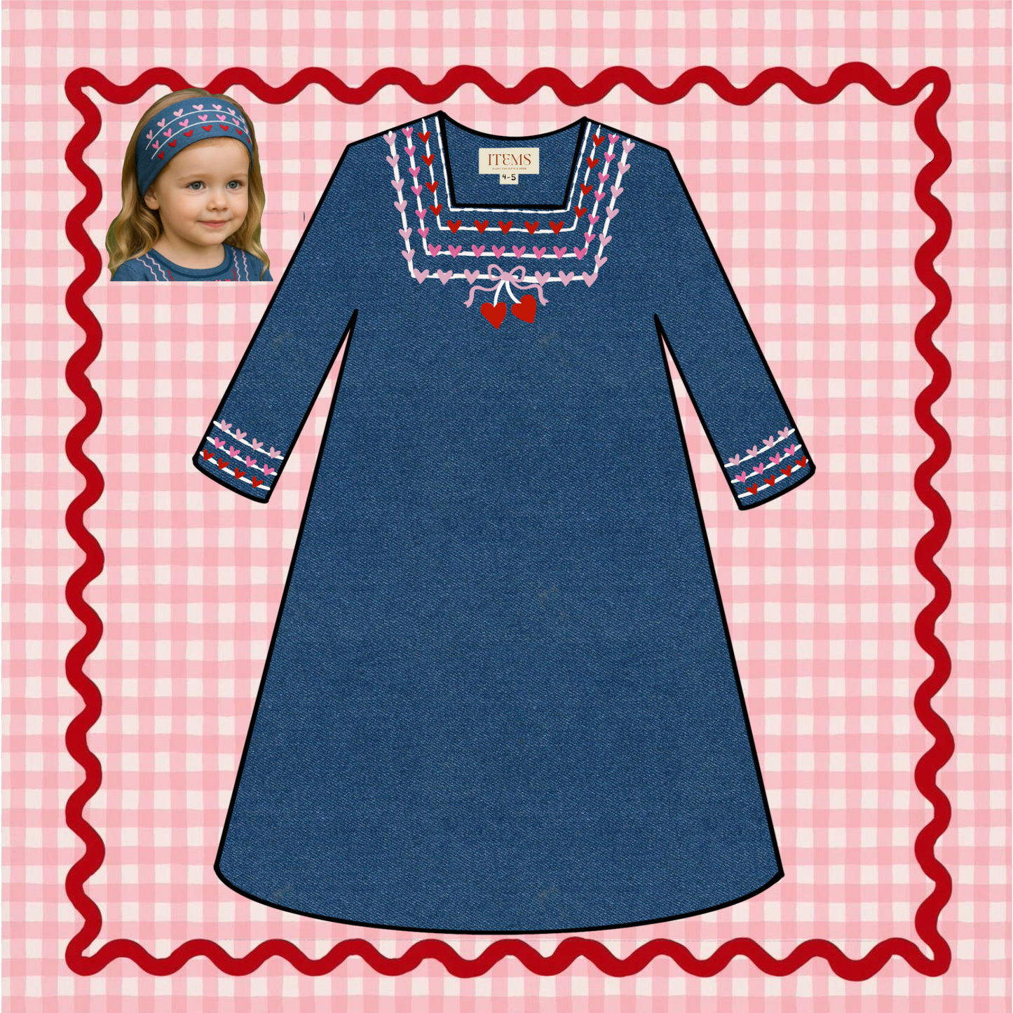 Heart  ❤️- Denim Blue