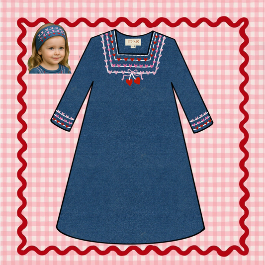 Heart  ❤️- Denim Blue