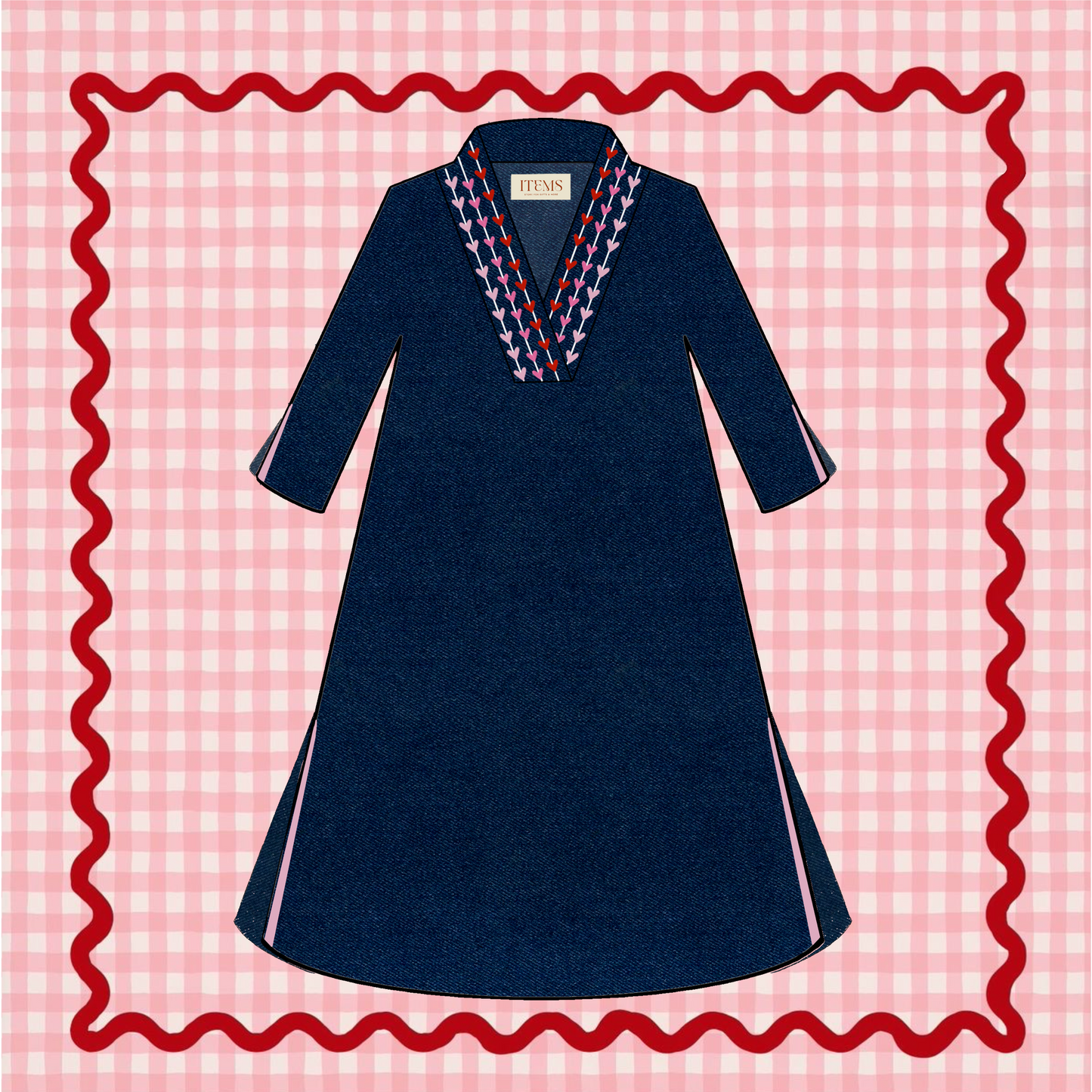 Heart ❤️-Ladies Blue Denim